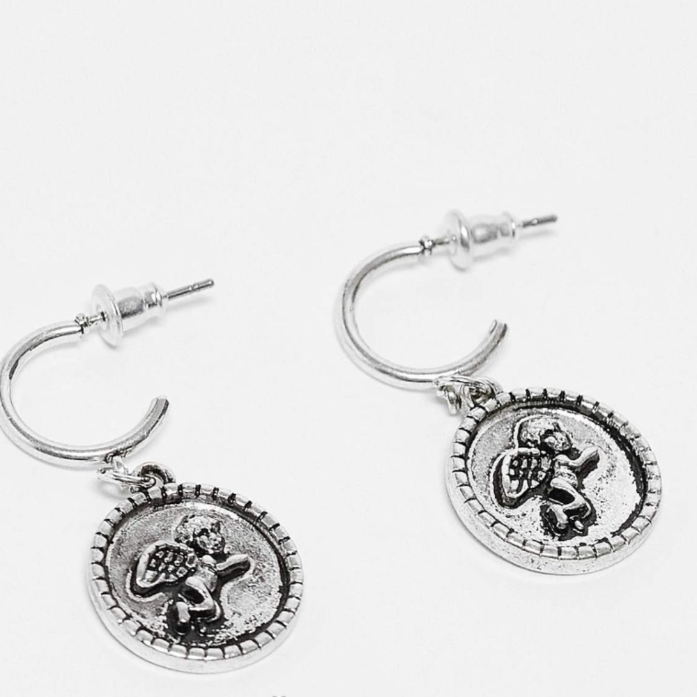 ASOS Silver Angel Earrings